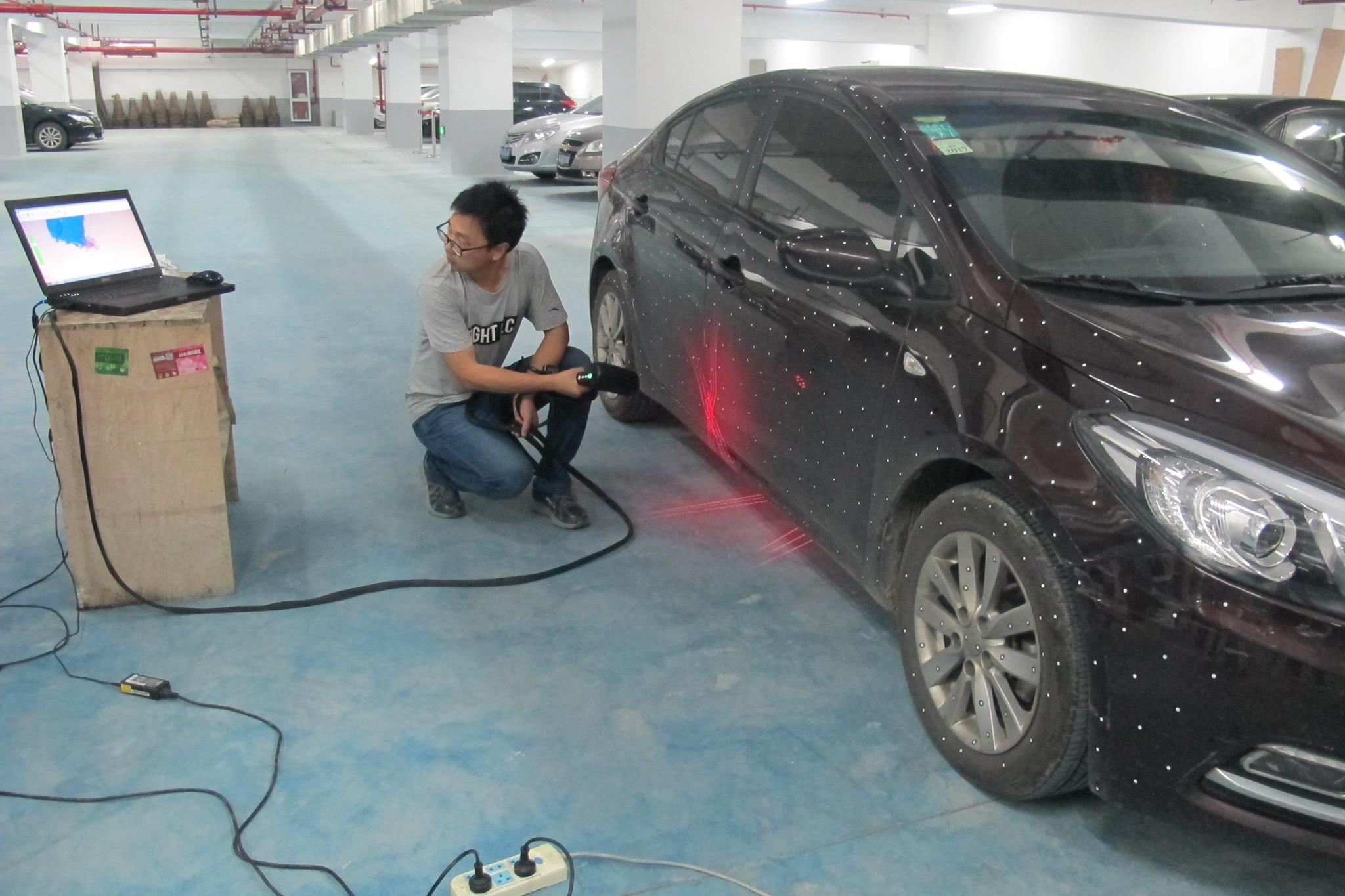 quét 3D ô tô bằng máy quét 3D laser