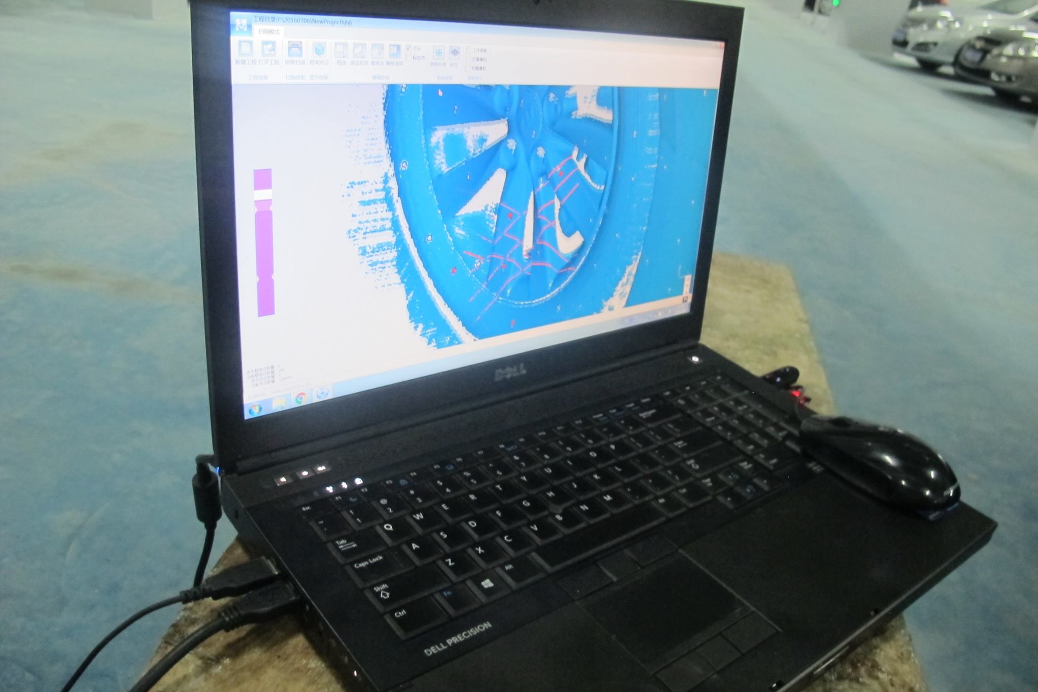 quét 3D ô tô bằng máy quét 3D laser