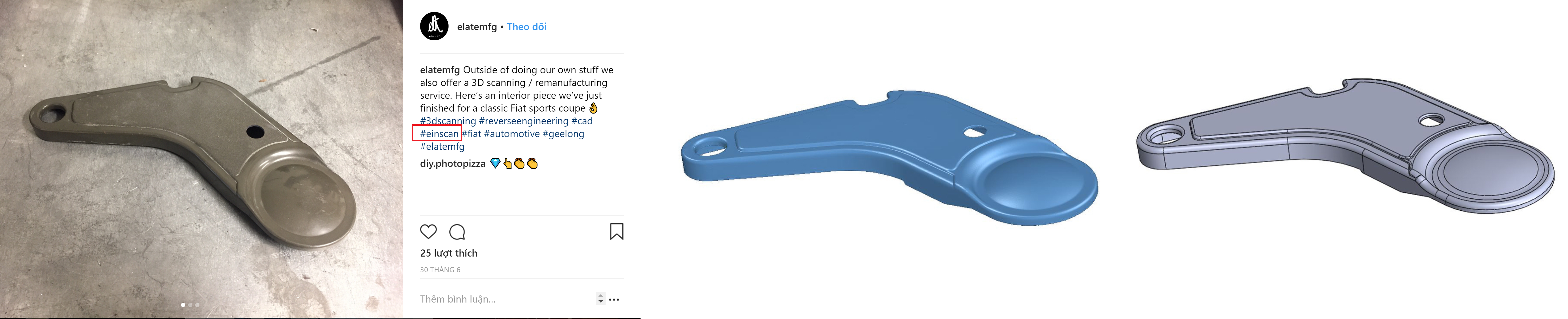 thiết kế ngược hay scan to cad là một ứng dụng đi kèm theo máy quét 3d, scan to cad rất quan trọng trong việc thiết kế dựa trên sự hỗ trợ của máy quét 3d...