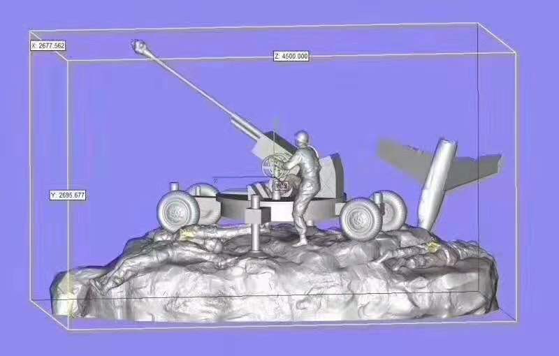 Rapid 3D prototyping of models, made with high-tech or manual methods, followed by silicone mold making and mass production